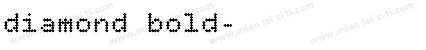 diamond bold字体转换